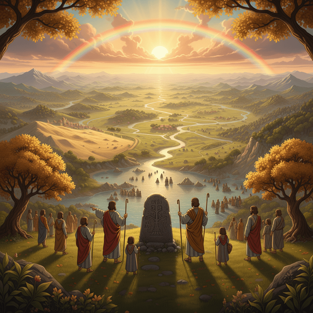 Diverse families descend from Noah, illustrating the Bible's teaching of unity and God's plan for nations.
