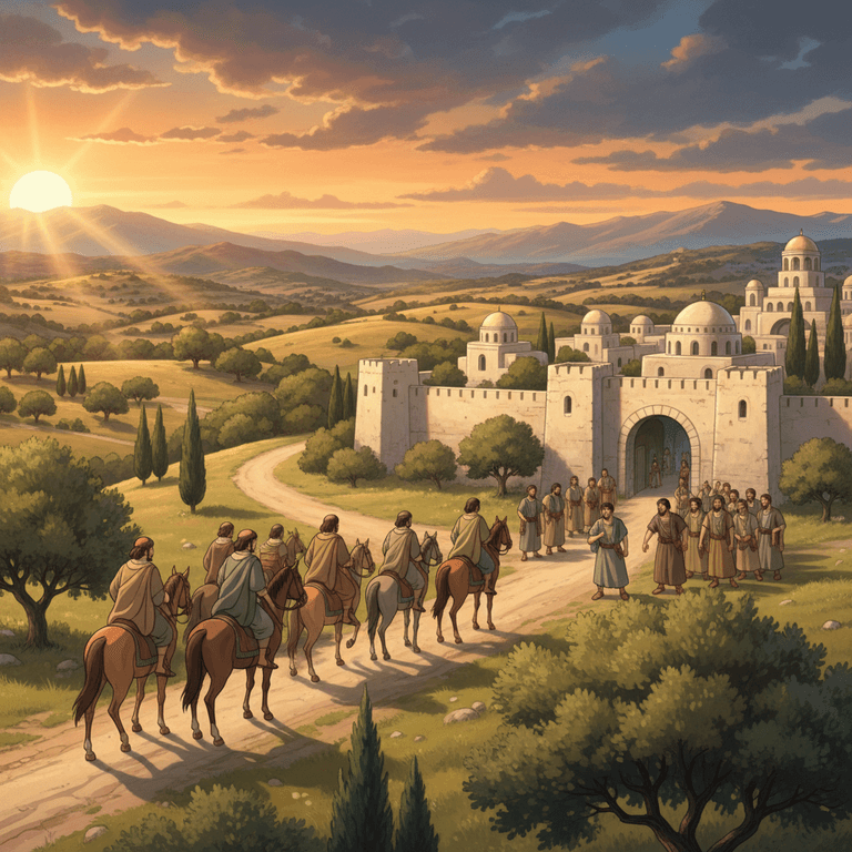 David's messengers, sent to comfort King Hanun, are humiliated by having their beards shaved off.
